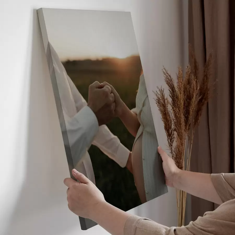 Fototapete Hochzeitsfoto auf Leinwand s47184