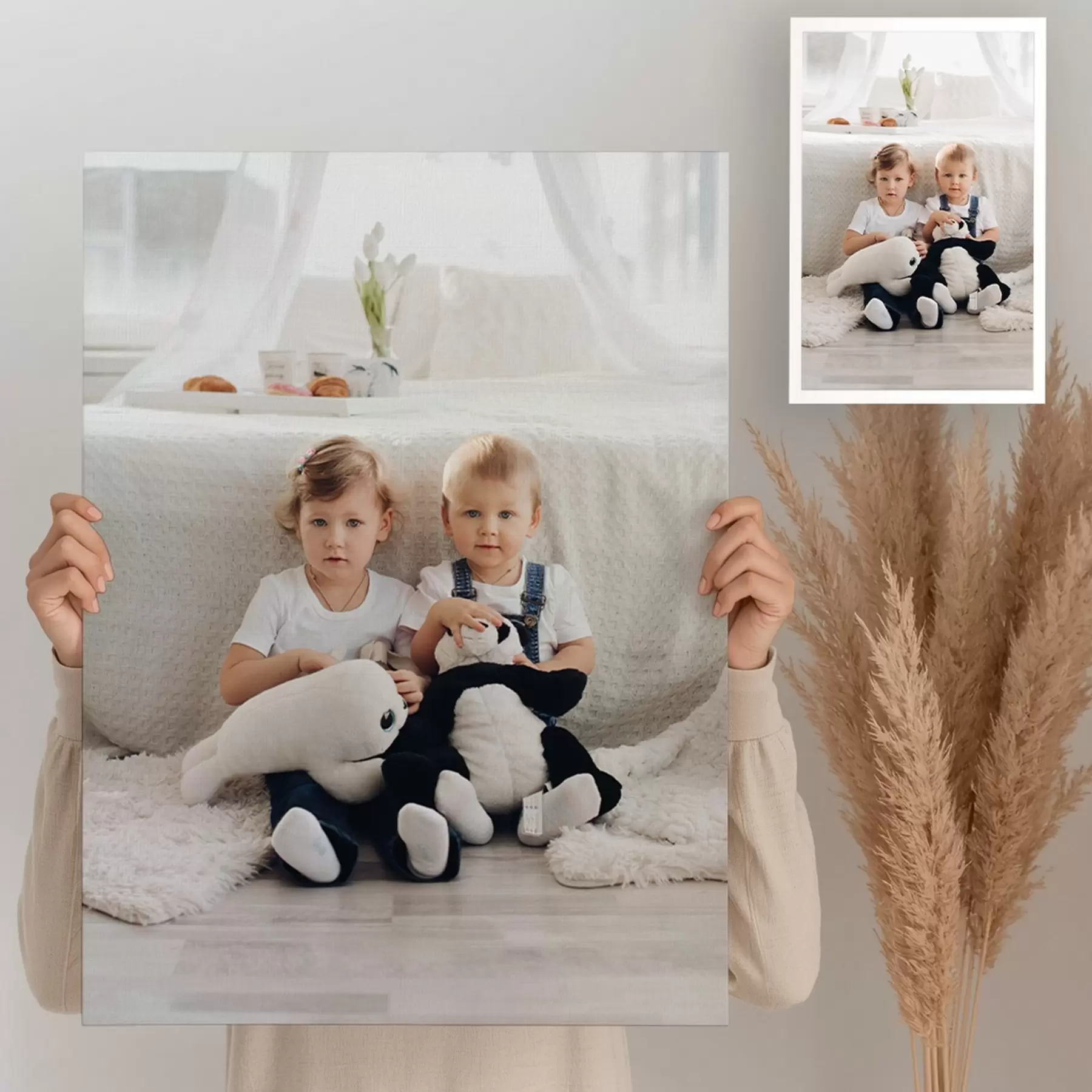 Fototapete Ein Foto Ihres Kindes auf Leinwand s47219