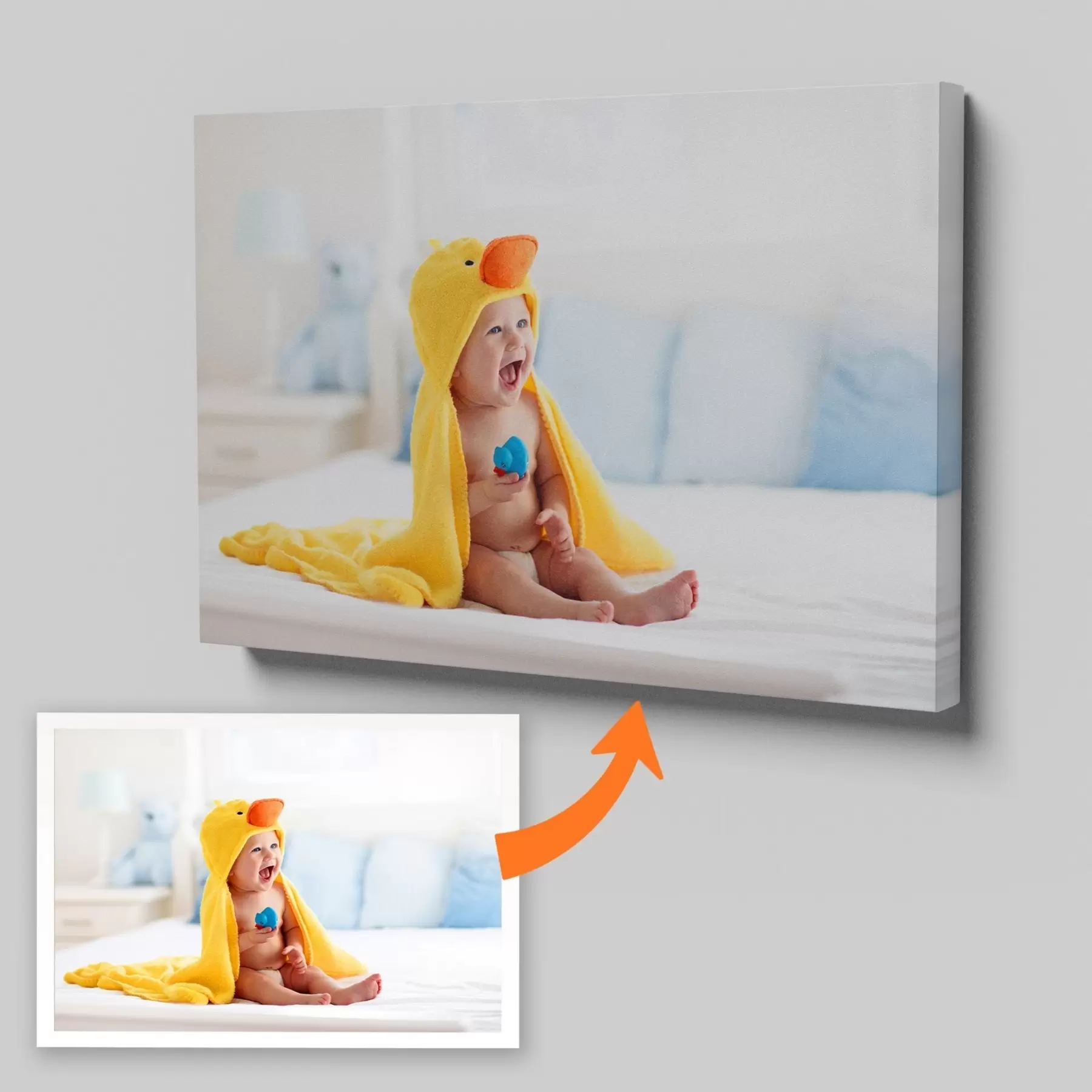 Fototapete Ein Foto Ihres Kindes auf Leinwand s47213