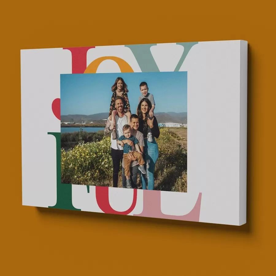 Fototapete Fotocollage mit Familienporträt auf Leinwand s47233