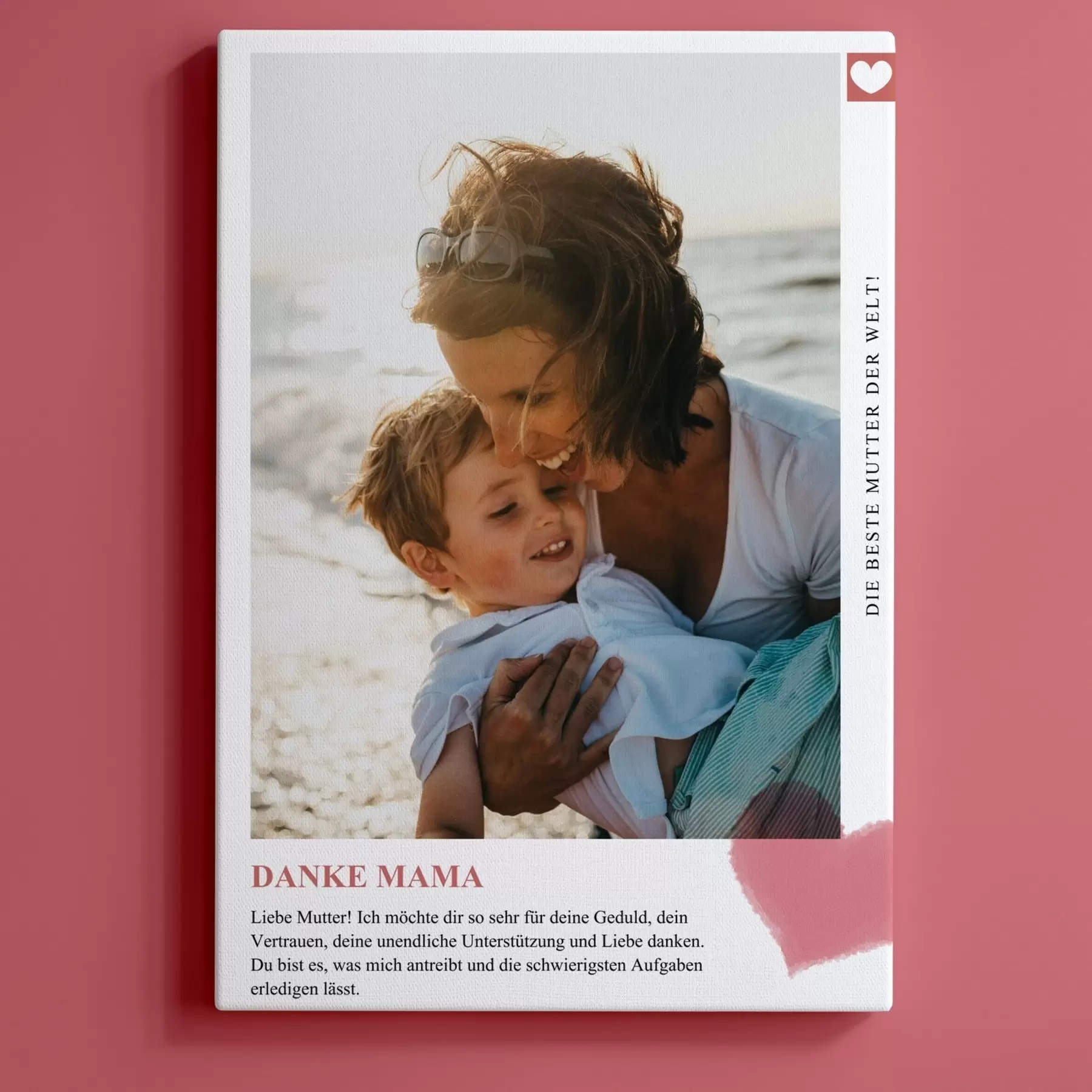 Fototapete Fotocollage auf Leinwand als Geschenk für Mama s47538