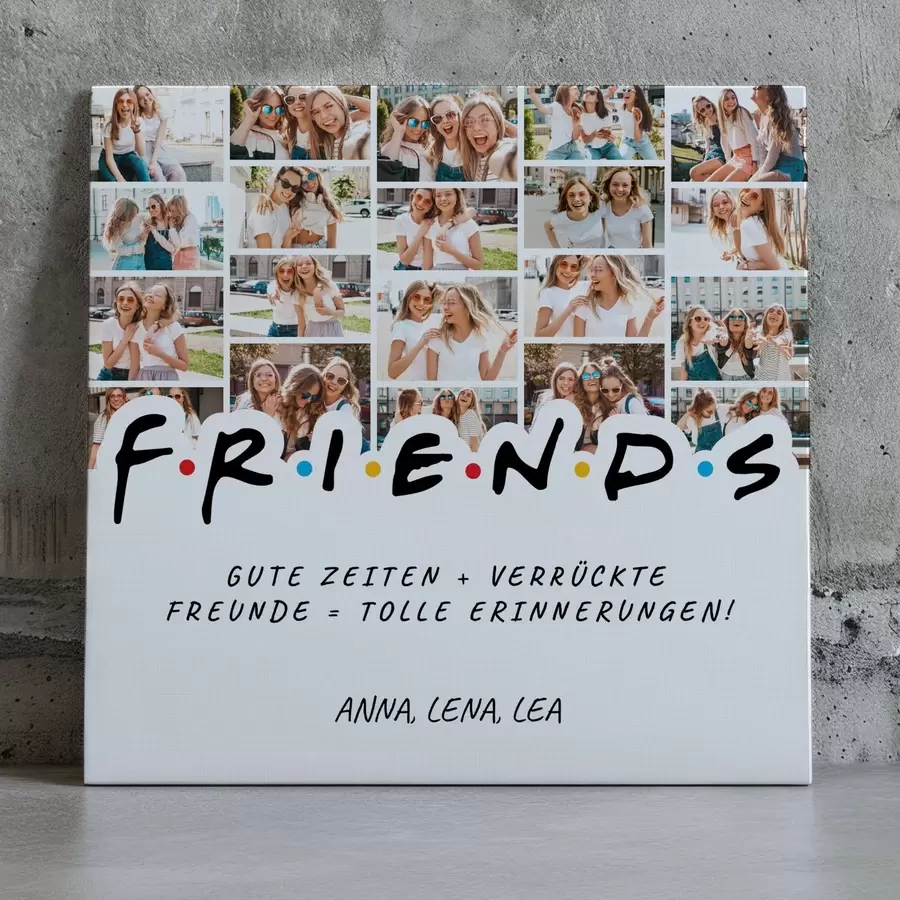 Fototapete Geschenk-Fotocollage für Freunde zu den Feiertagen s47556