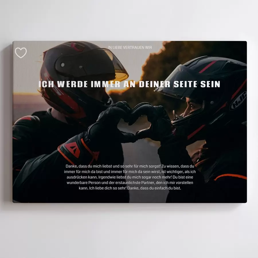 Fototapete Fotocollage auf Leinwand für Verliebte s47511