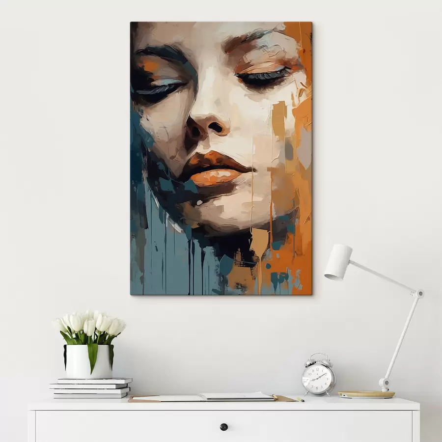 Fototapete Abstraktes Porträt s47349