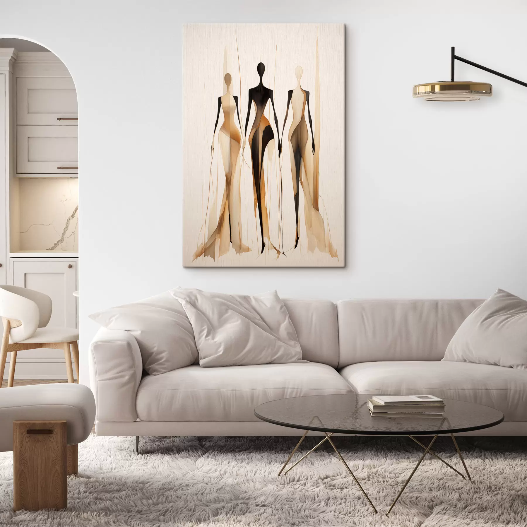 Fototapete Drei Silhouetten s47401