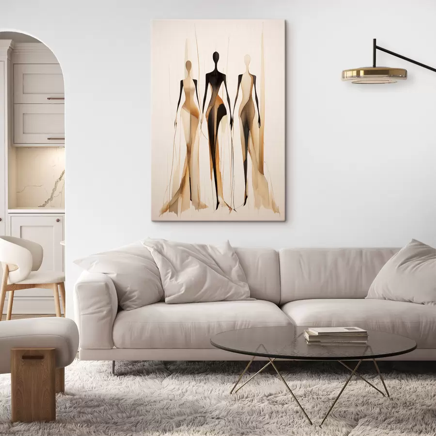 Fototapete Drei Silhouetten s47401