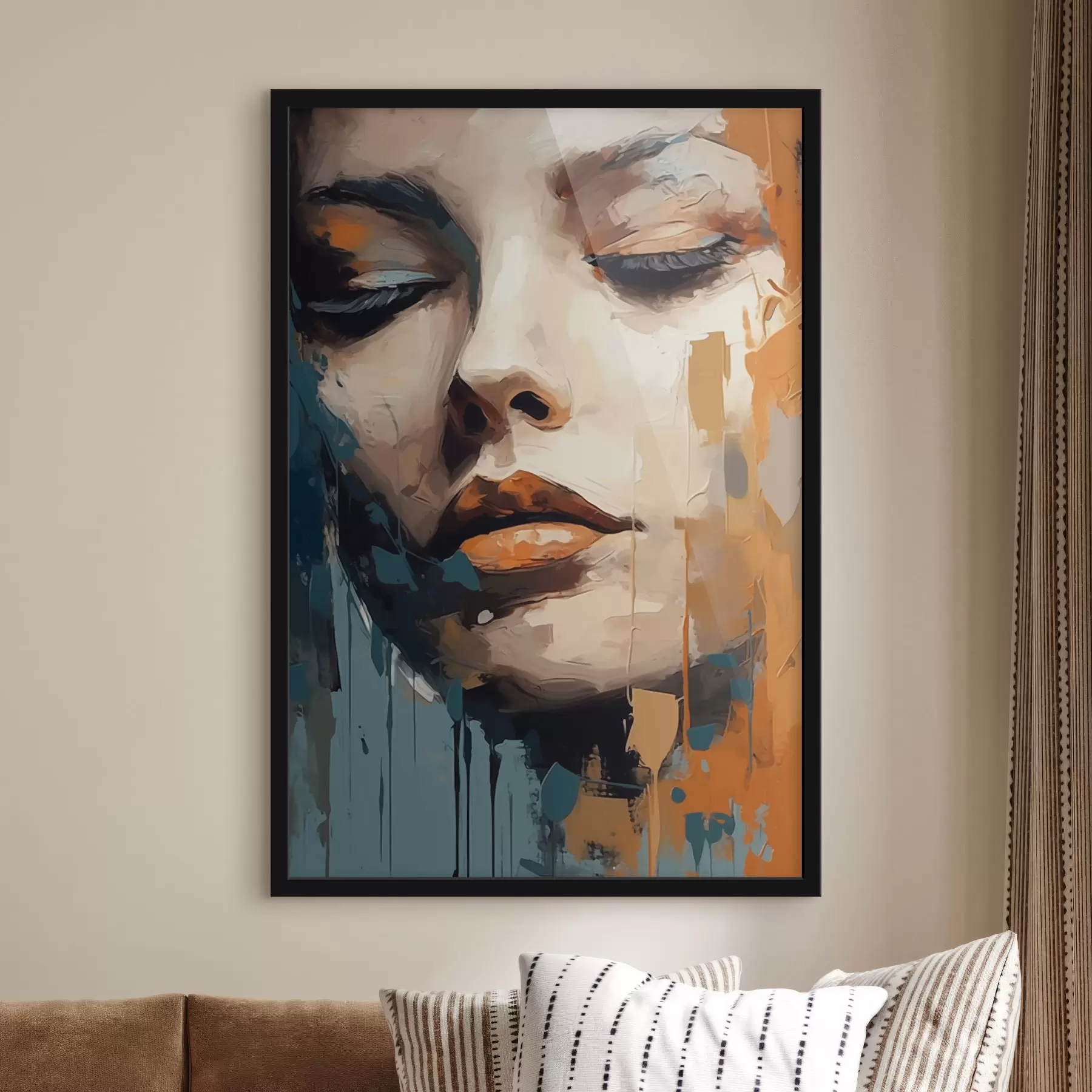 Fototapete Abstraktes Porträt f47349