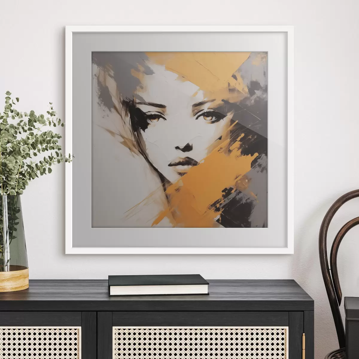 Poster Abstraktes Porträt f47350