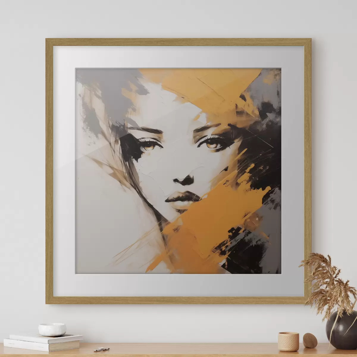 Poster Abstraktes Porträt f47350