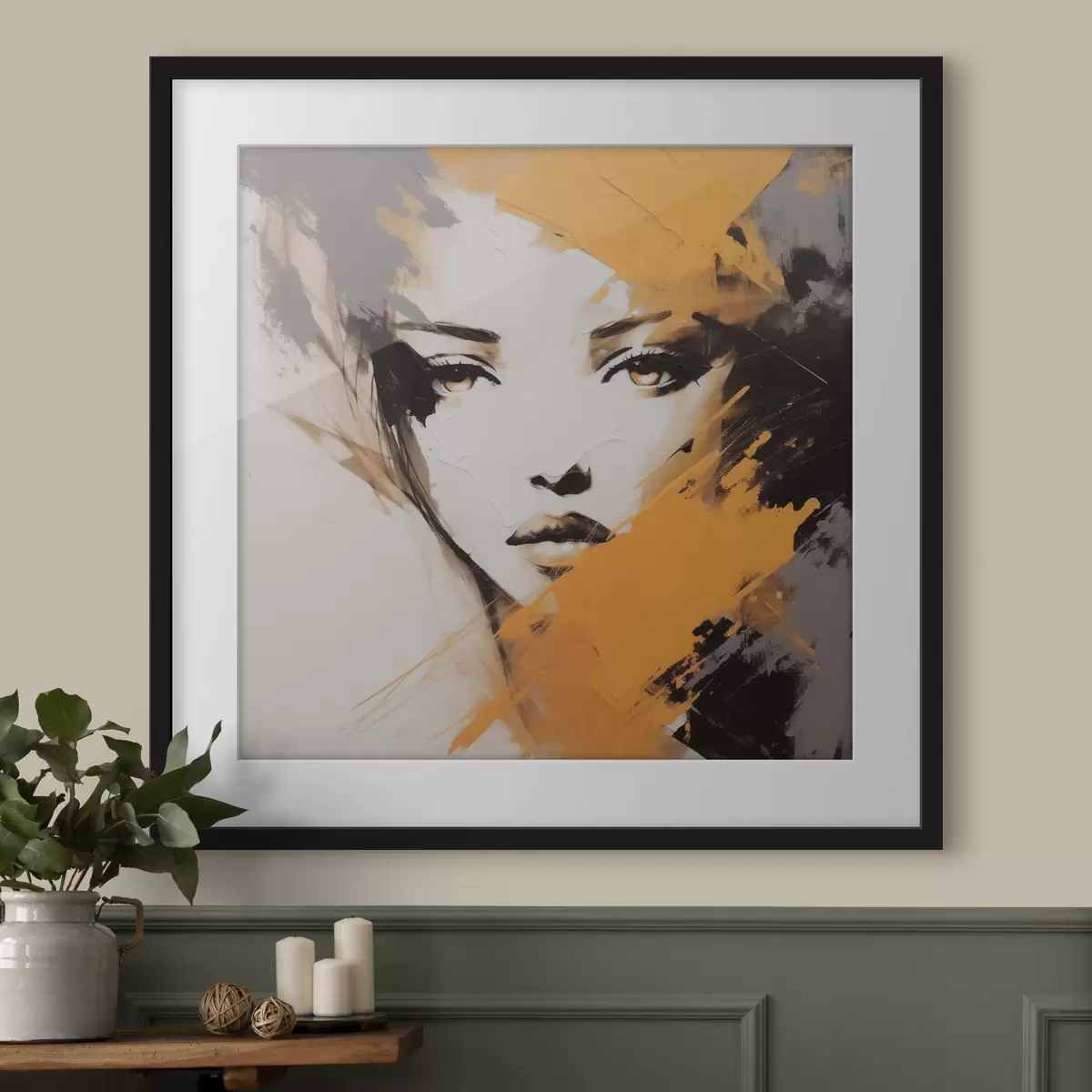 Poster Abstraktes Porträt f47350