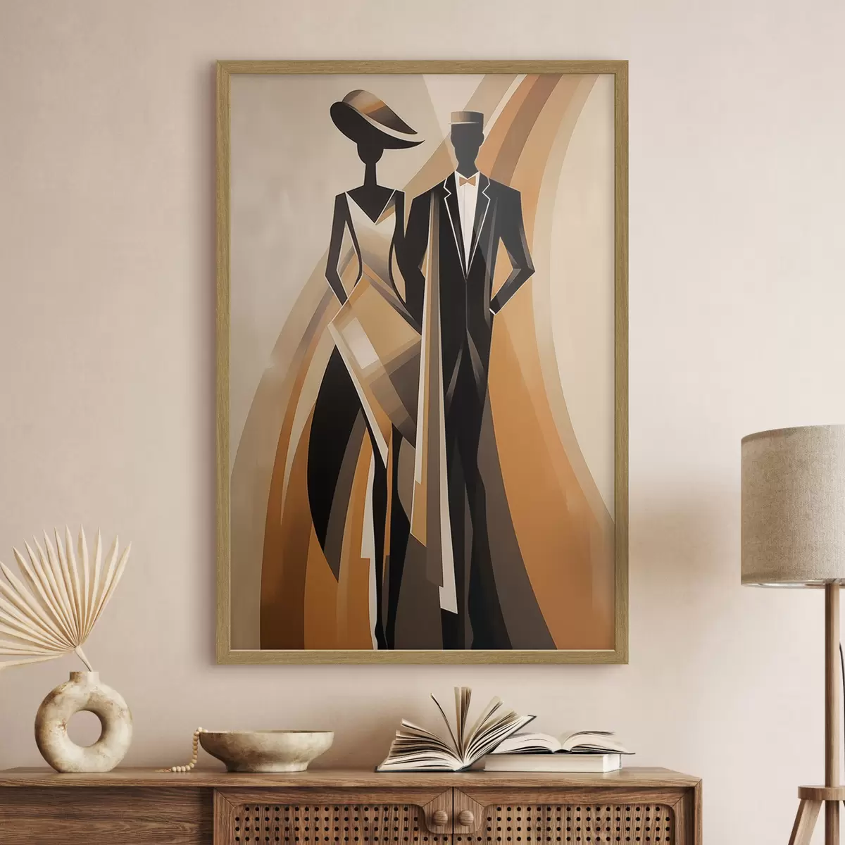 Poster Abstraktes Paar f47357