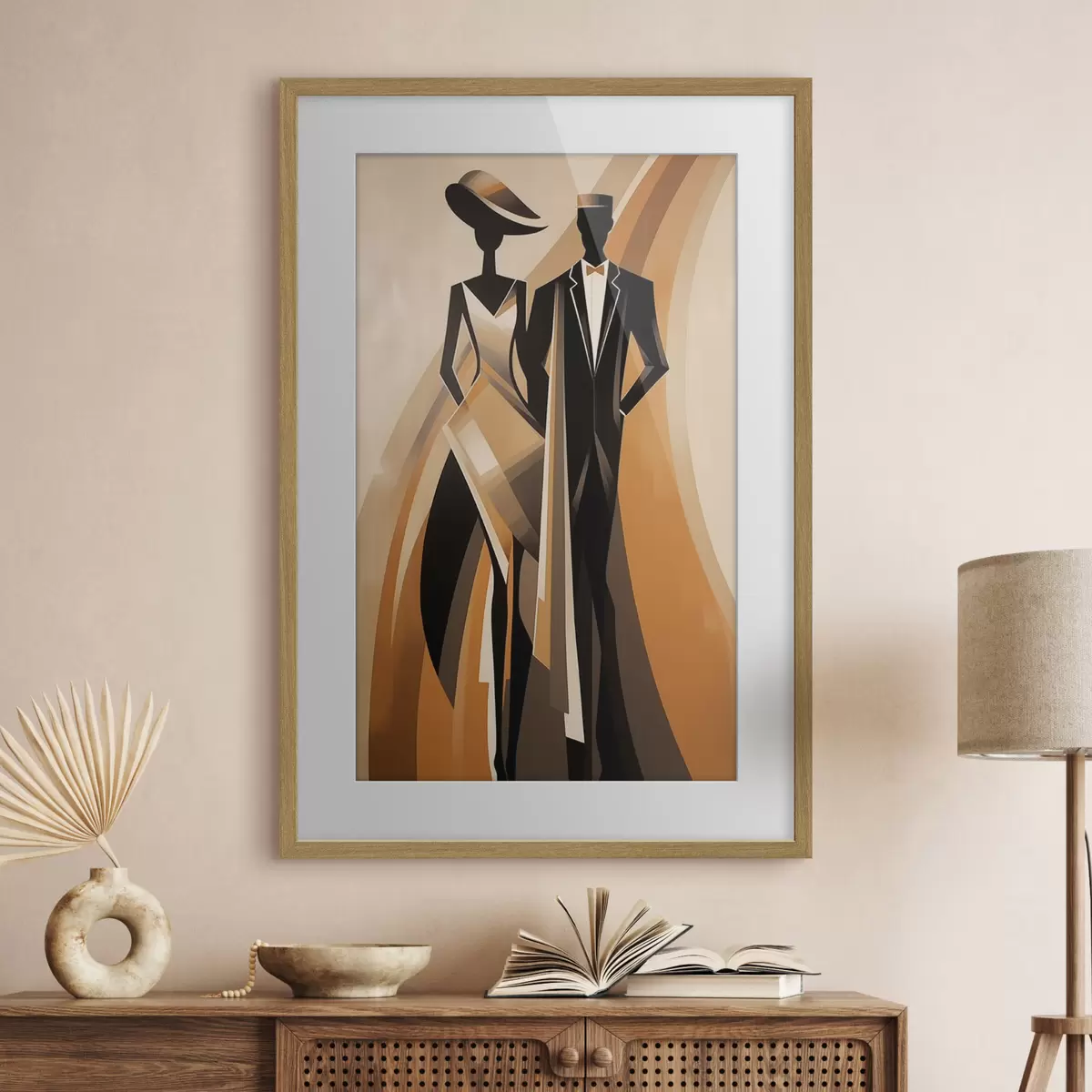 Poster Abstraktes Paar f47357
