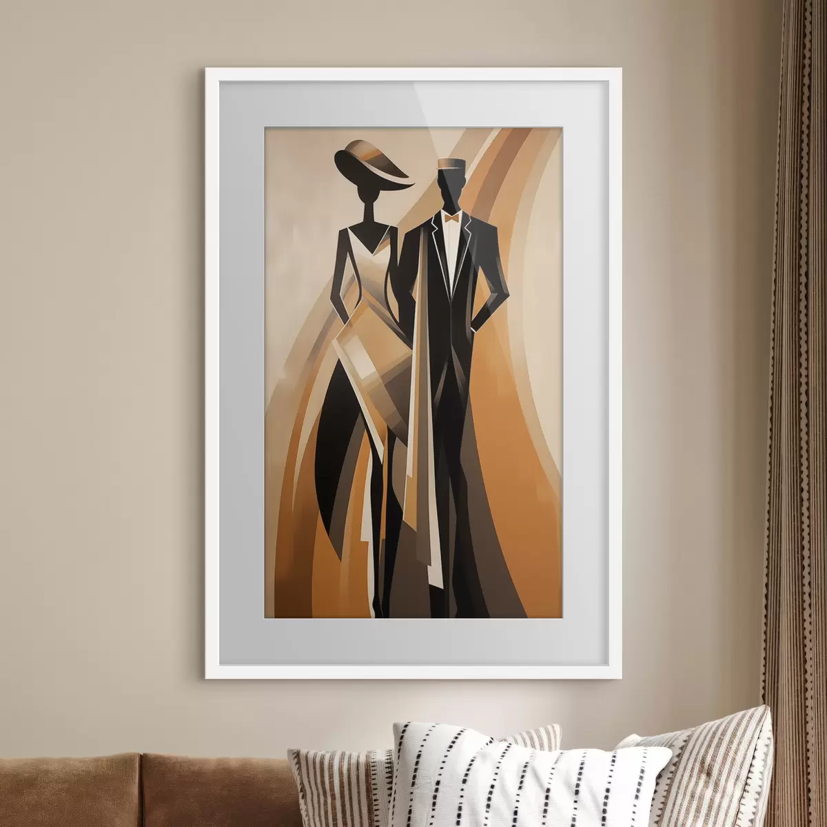 Poster Abstraktes Paar f47357