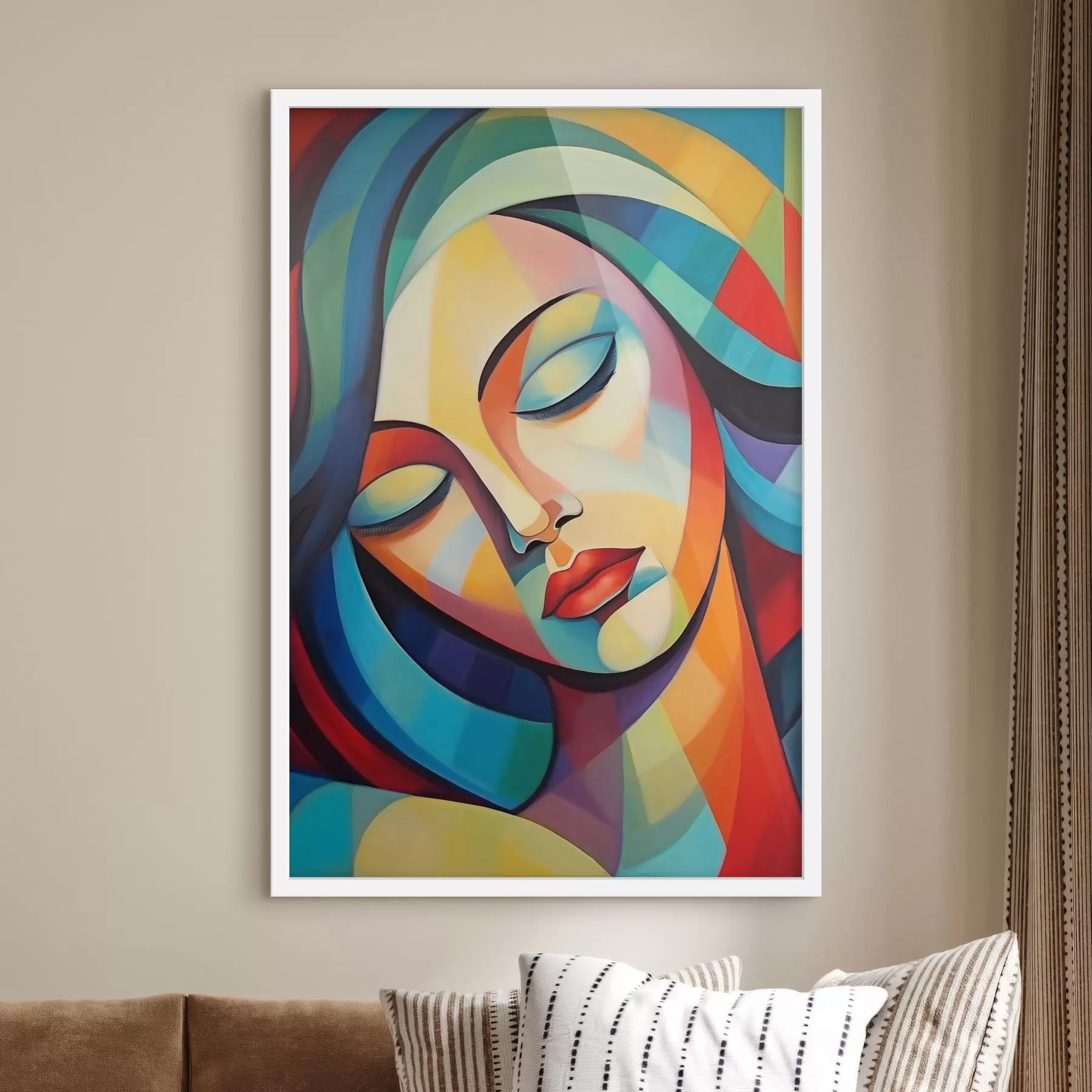 Fototapete Abstraktes Porträt eines Mädchens f47363