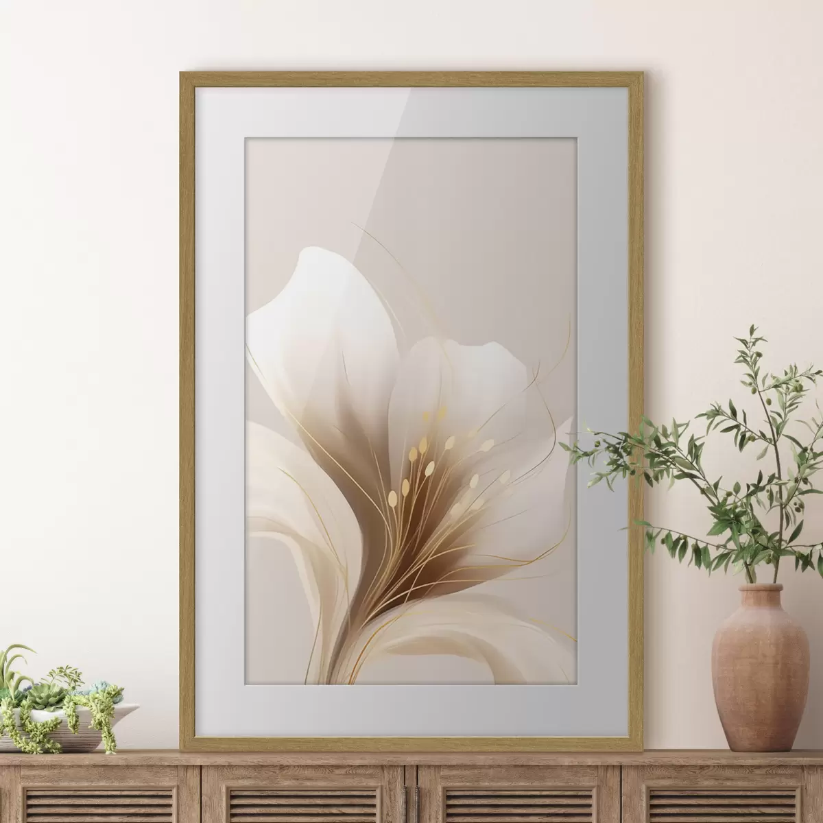 Poster Abstrakte Blume f47366