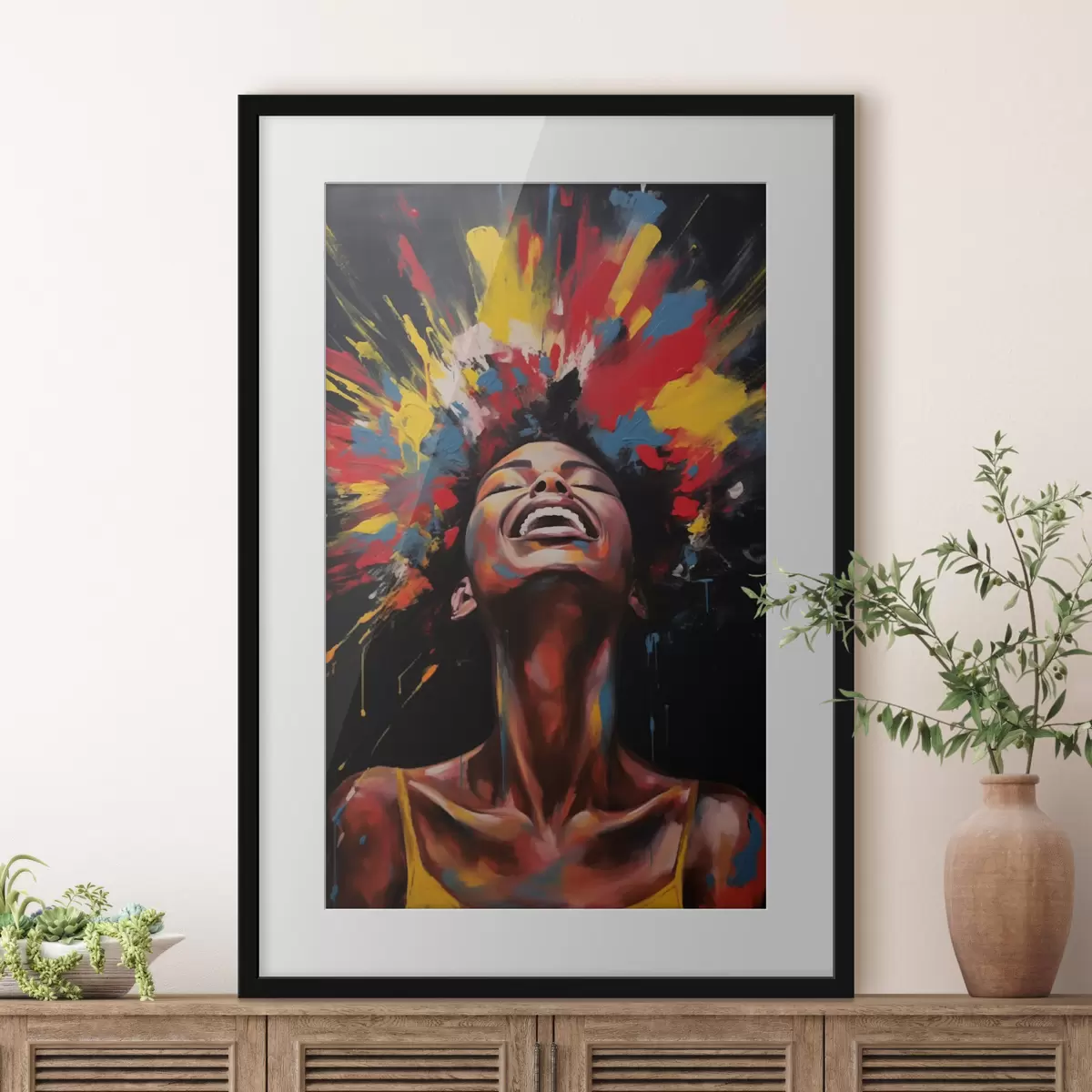 Poster Farbenfrohe Farbexplosion f47368
