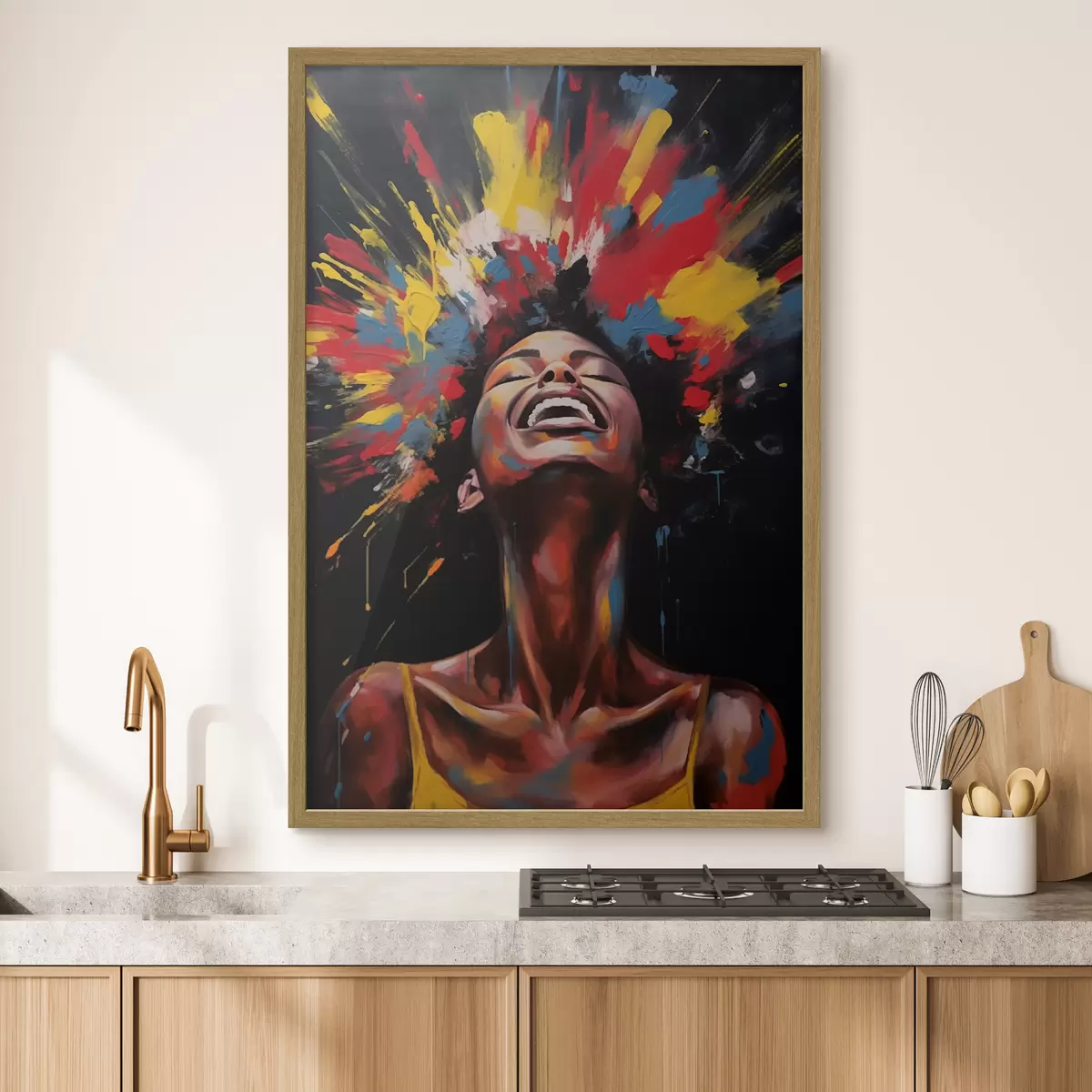 Poster Farbenfrohe Farbexplosion f47368