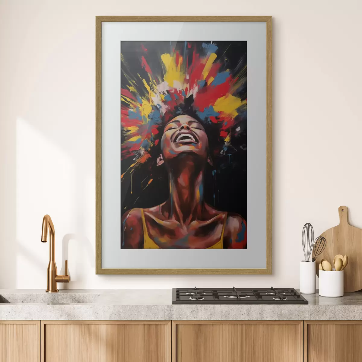 Poster Farbenfrohe Farbexplosion f47368