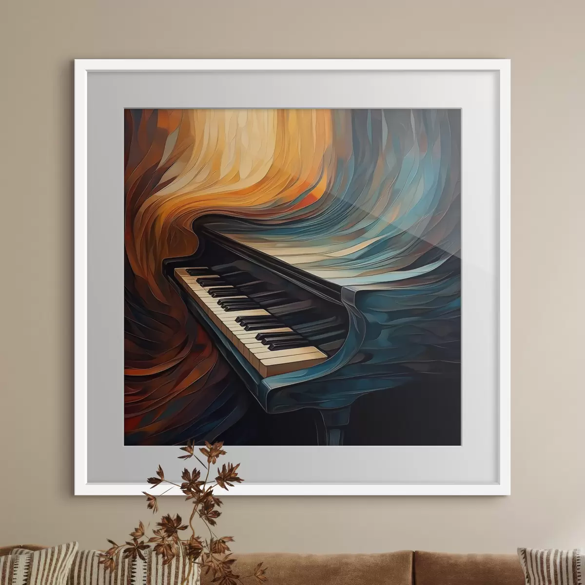 Poster Klavier f47390