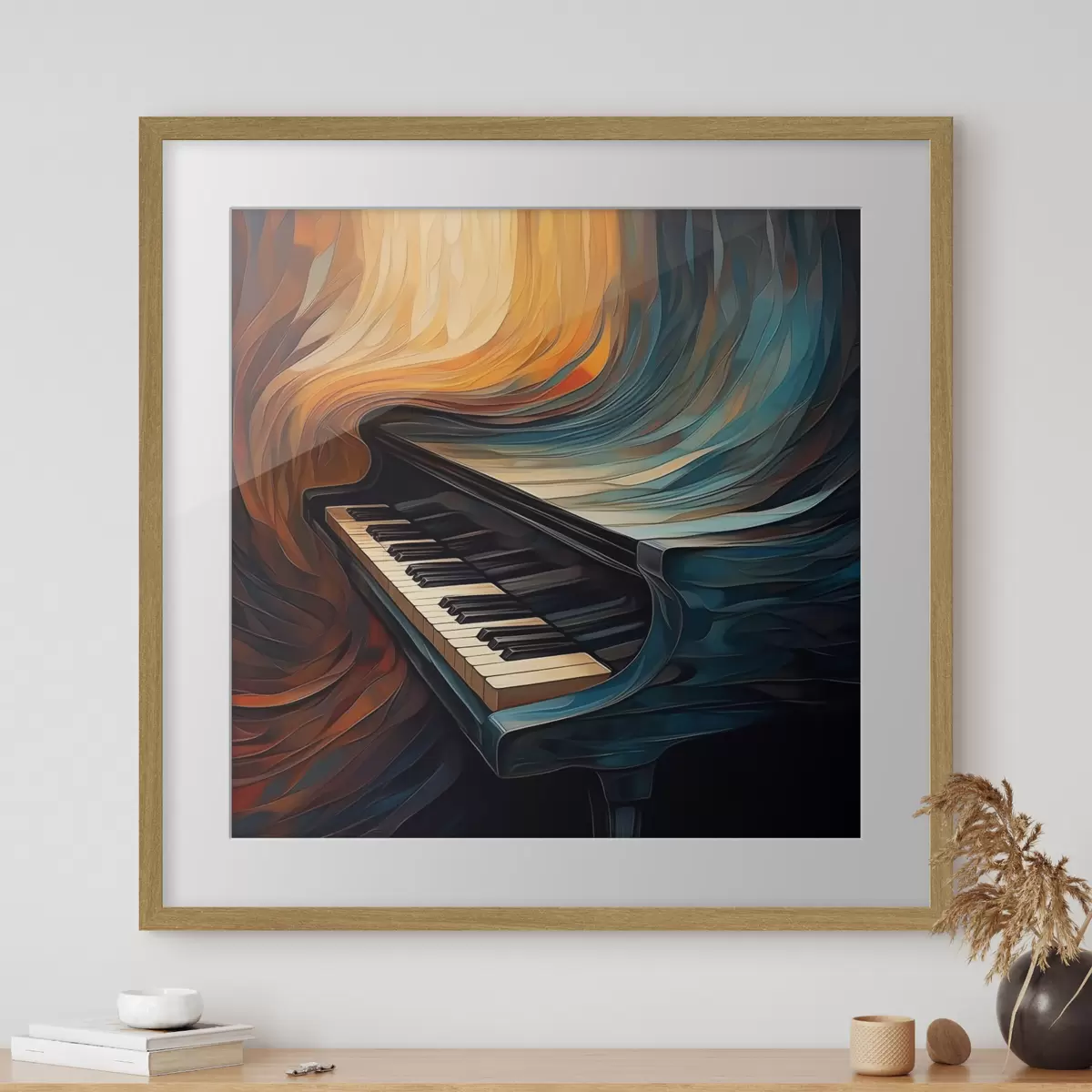 Poster Klavier f47390