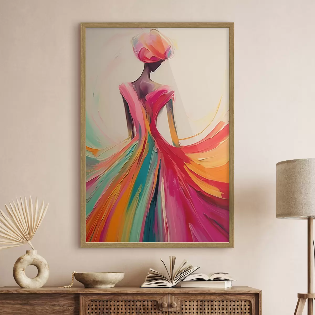 Poster Abstraktes Mädchen f47400