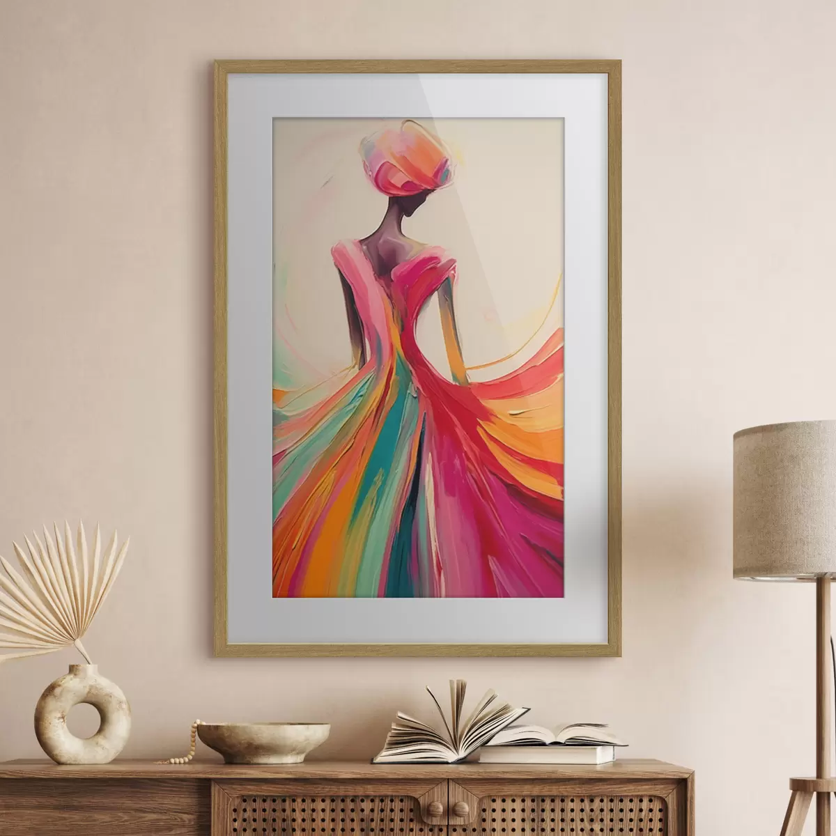 Poster Abstraktes Mädchen f47400