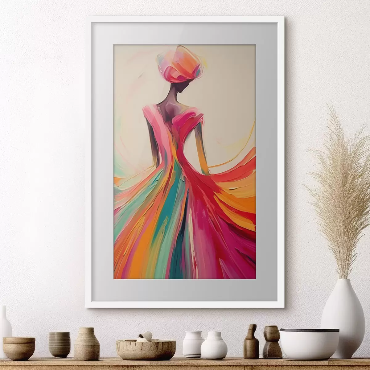 Poster Abstraktes Mädchen f47400