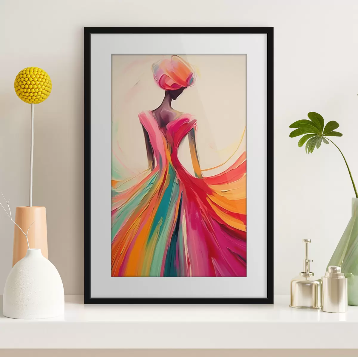 Poster Abstraktes Mädchen f47400