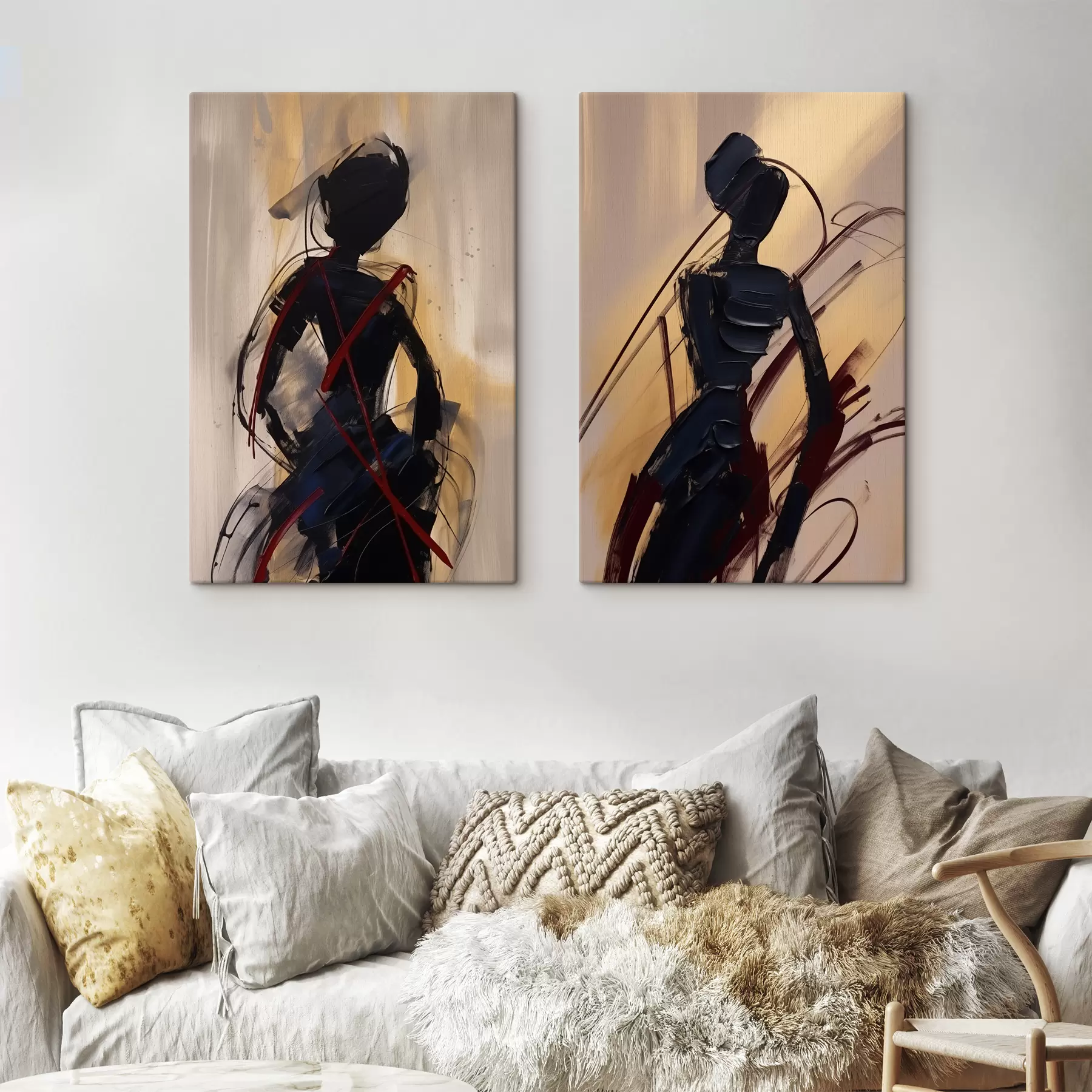 Fototapete Abstrakte Silhouetten m01194