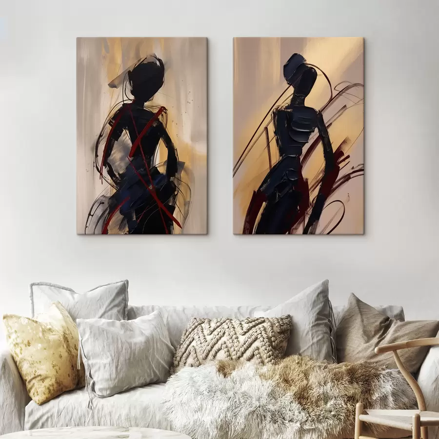 Fototapete Abstrakte Silhouetten m01194