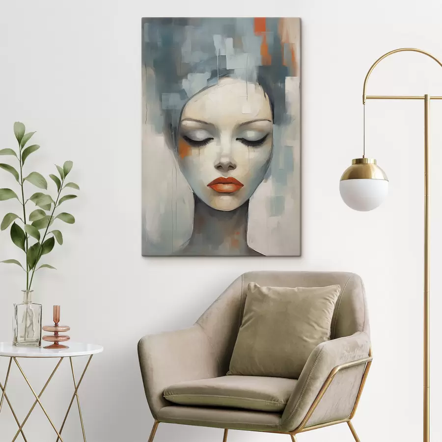 Fototapete Abstraktes Porträt eines Mädchens s47365