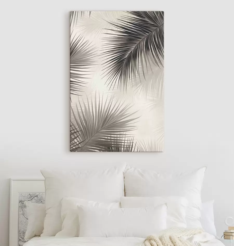 Fototapete Bemalte Palmzweige s47505