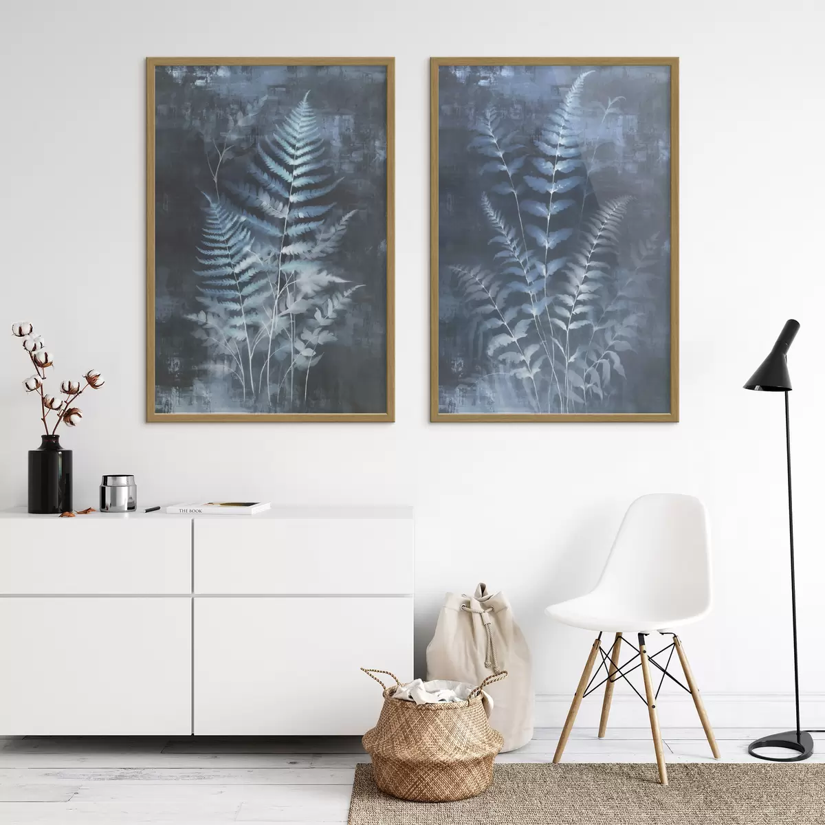 Poster Blätter und Schwung d01121