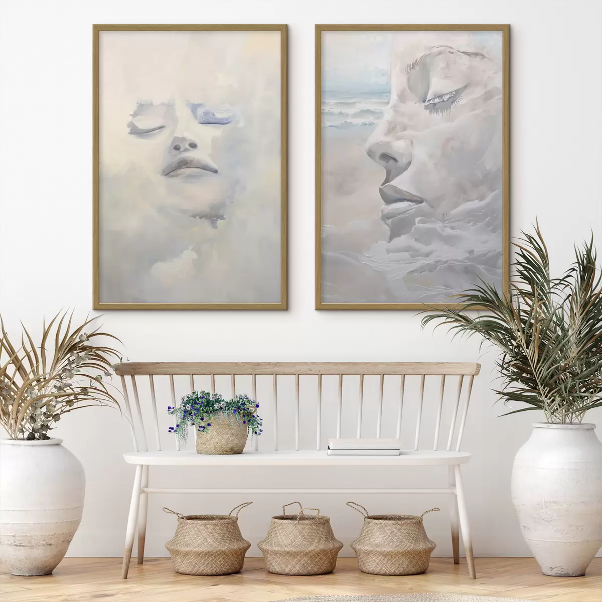 Poster Gesicht in den Wolken d01143