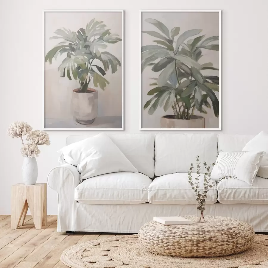 Fototapete Eine Pflanze in einem Topf d01161