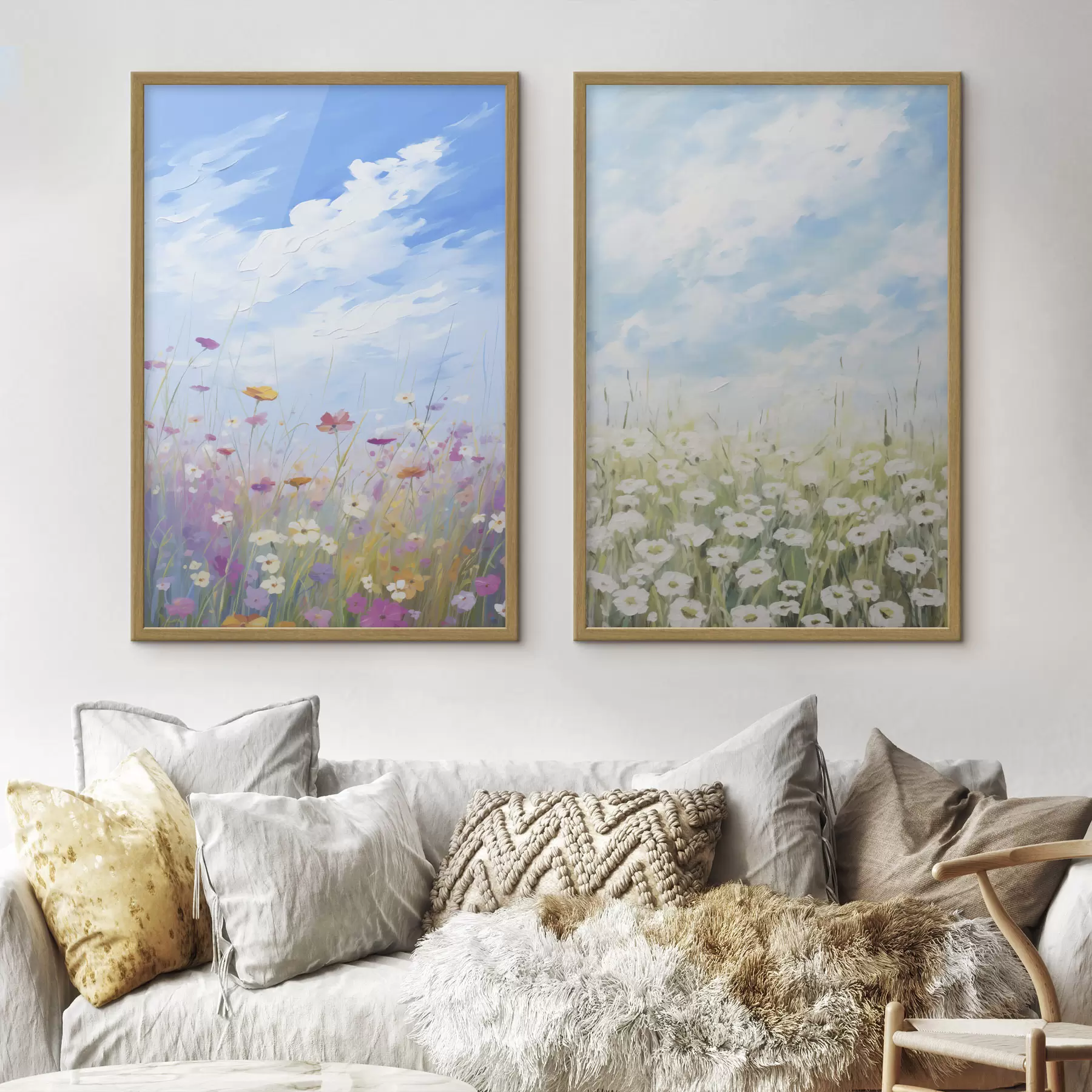 Fototapete Wildblumen-Imitationsgemälde d01164