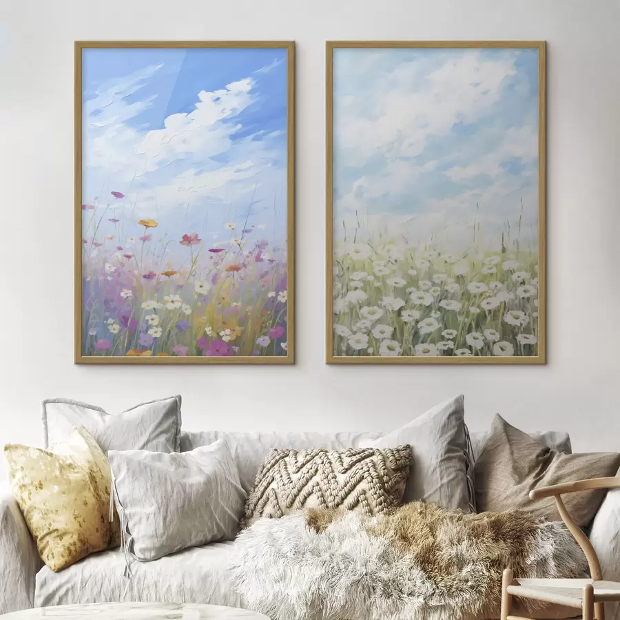 Fototapete Wildblumen-Imitationsgemälde d01164