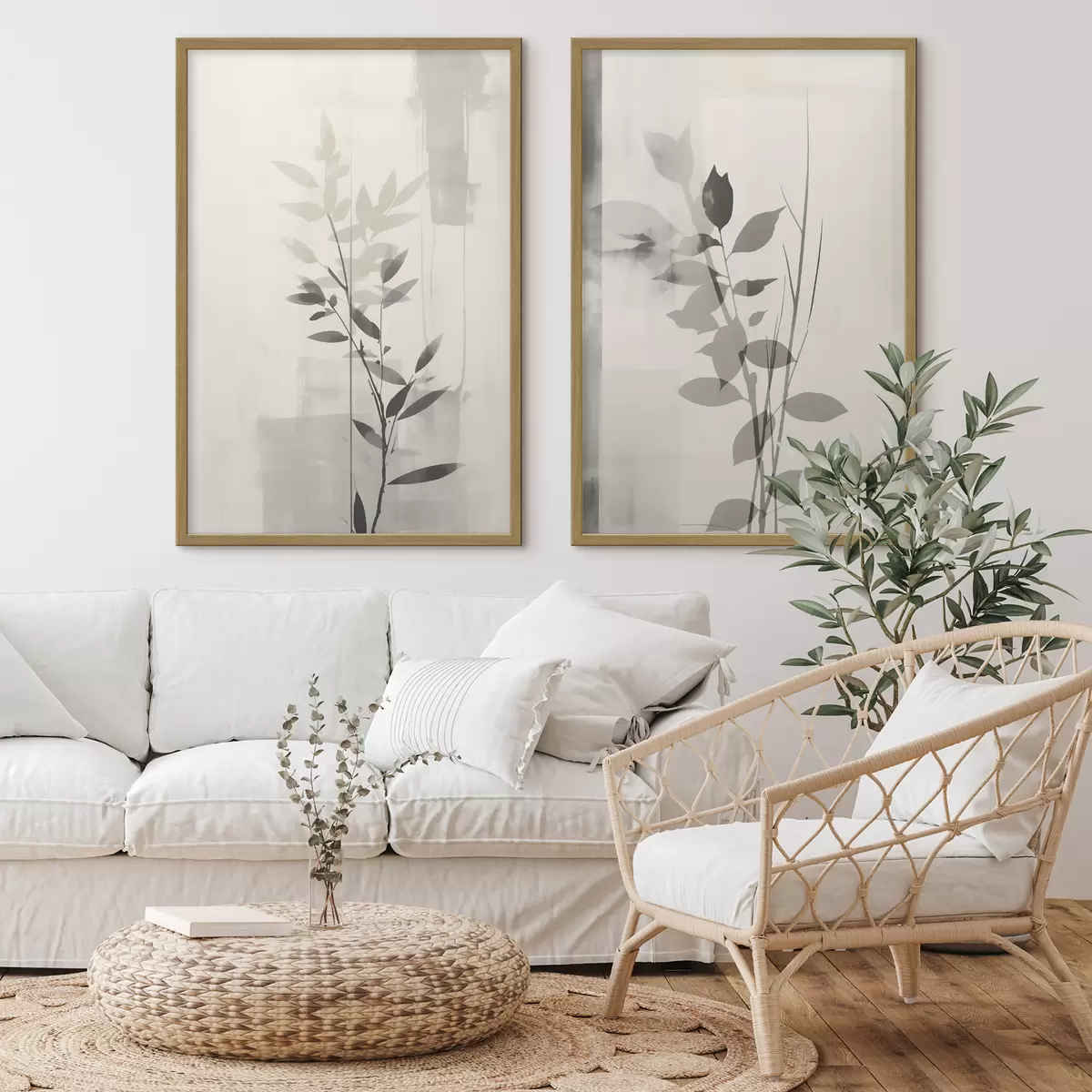 Poster Duett der Blattschatten d01134
