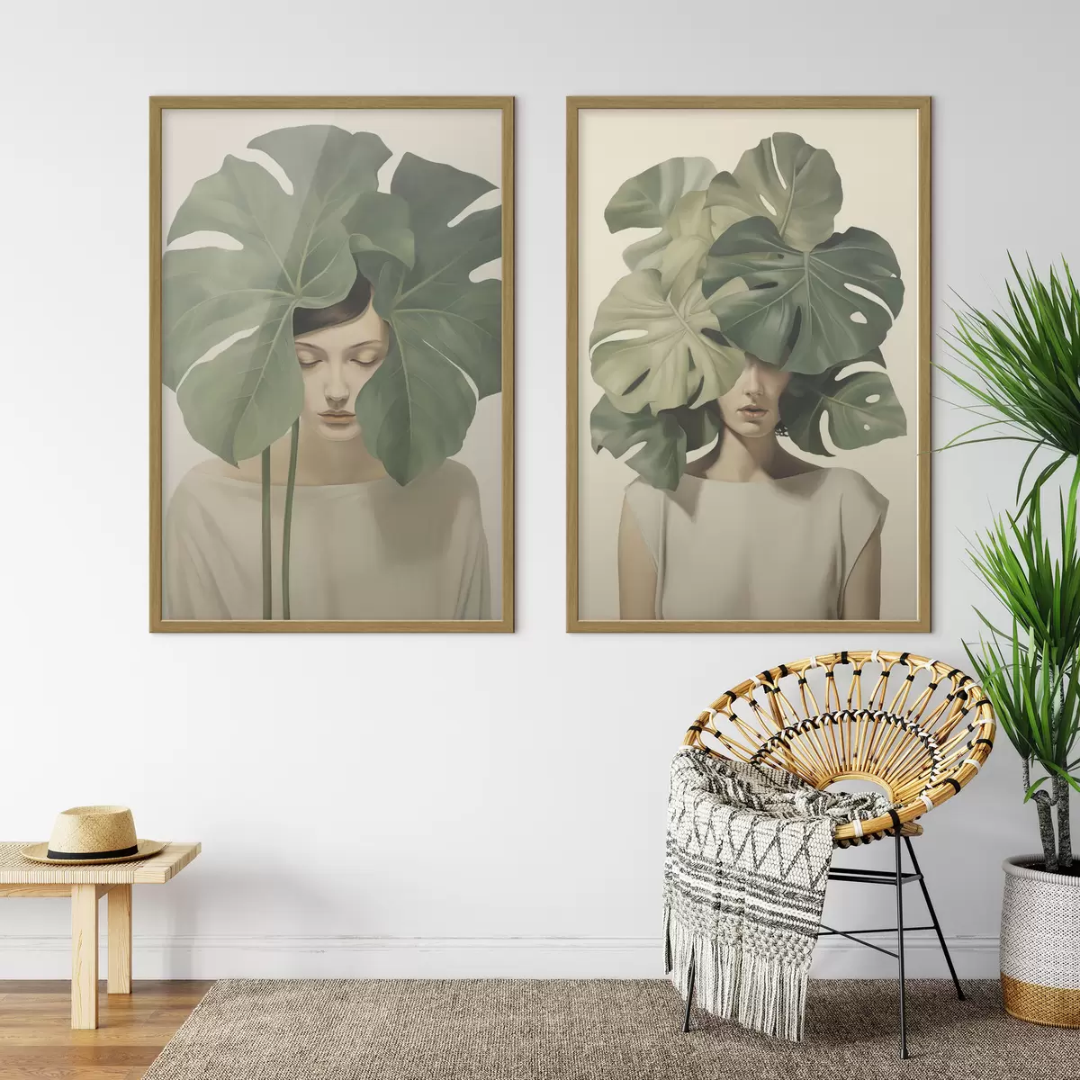 Poster Frau und Flüstern d01185