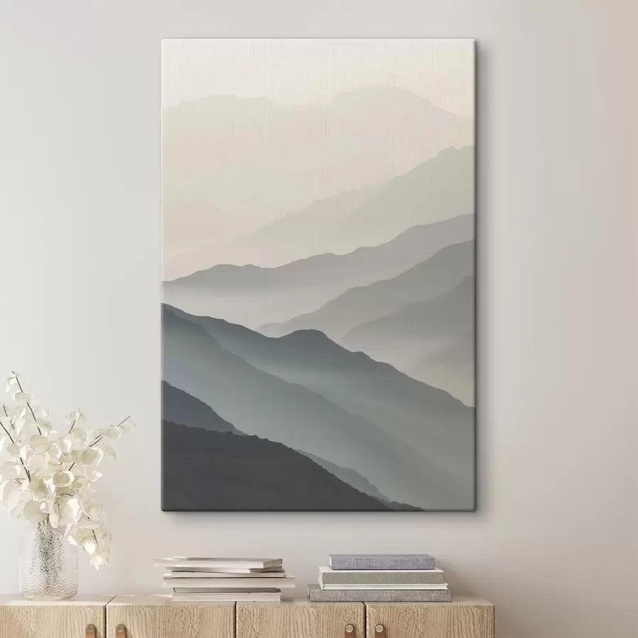 Fototapete Berge im Nebel s47619