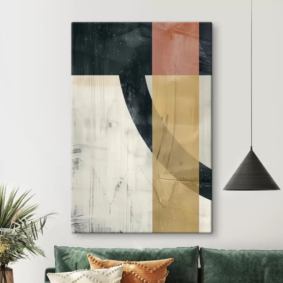 Fototapete Geometrische Formen auf Betonhintergrund s47634