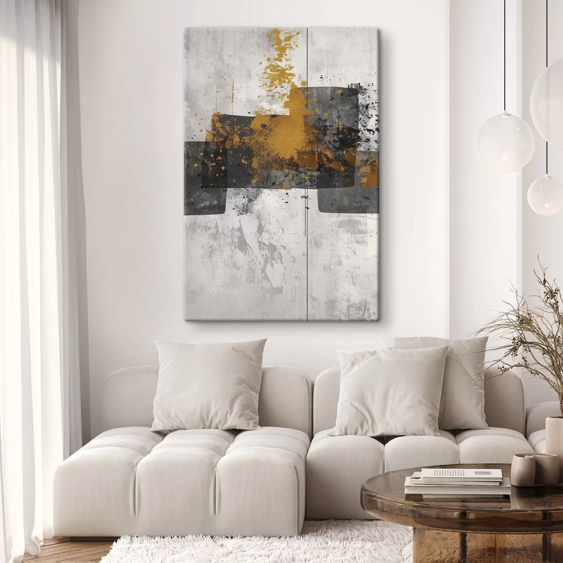 Fototapete Abstrakte Formen auf einem Betonhintergrund s47636