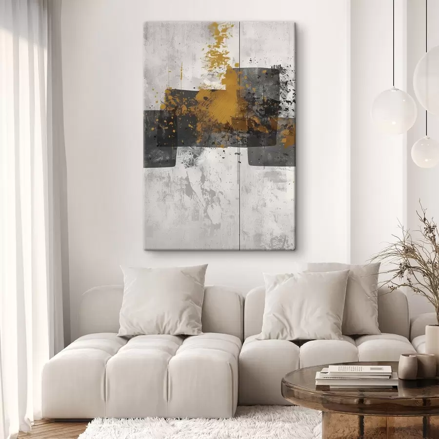 Fototapete Abstrakte Formen auf einem Betonhintergrund s47636