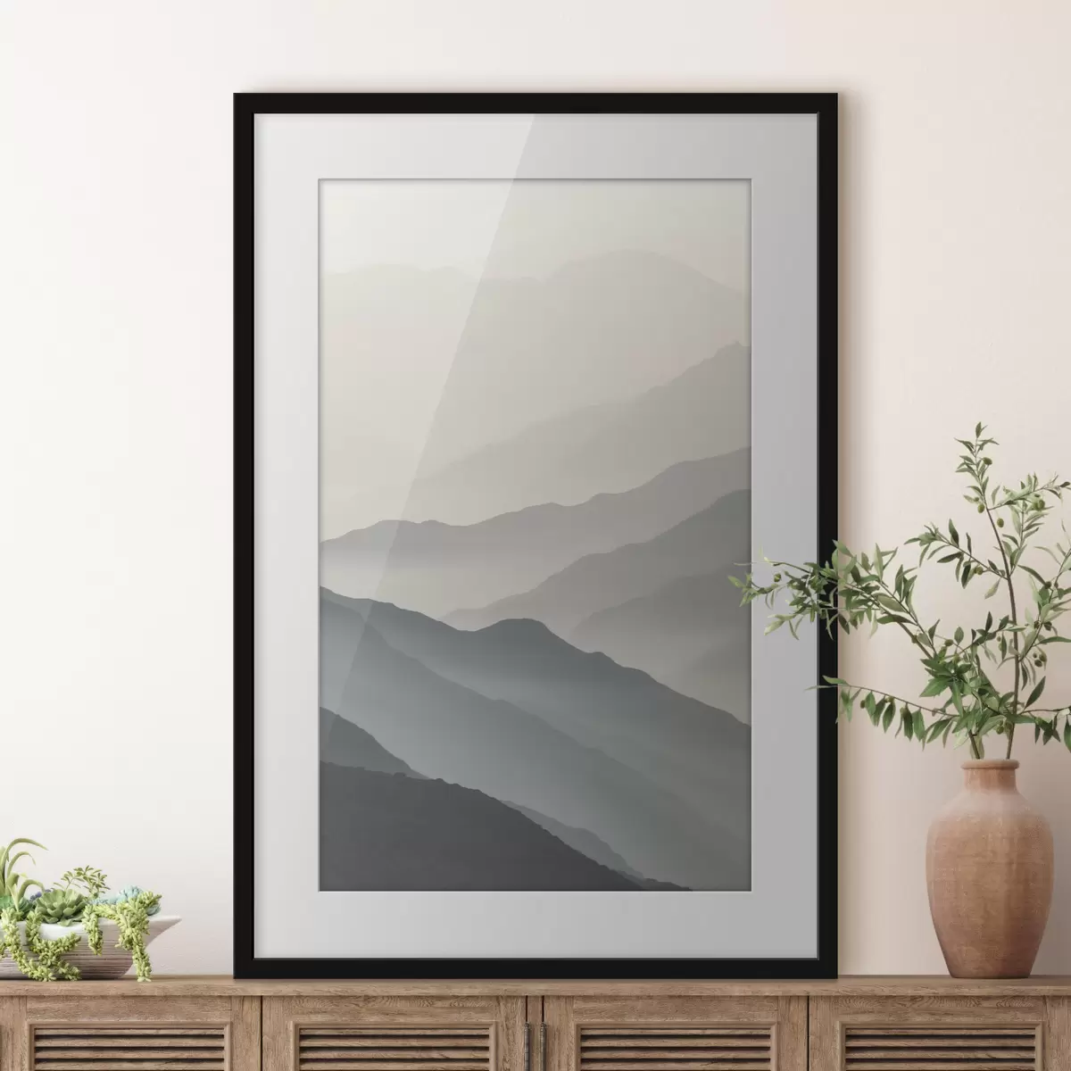 Poster Berge im Nebel f47619