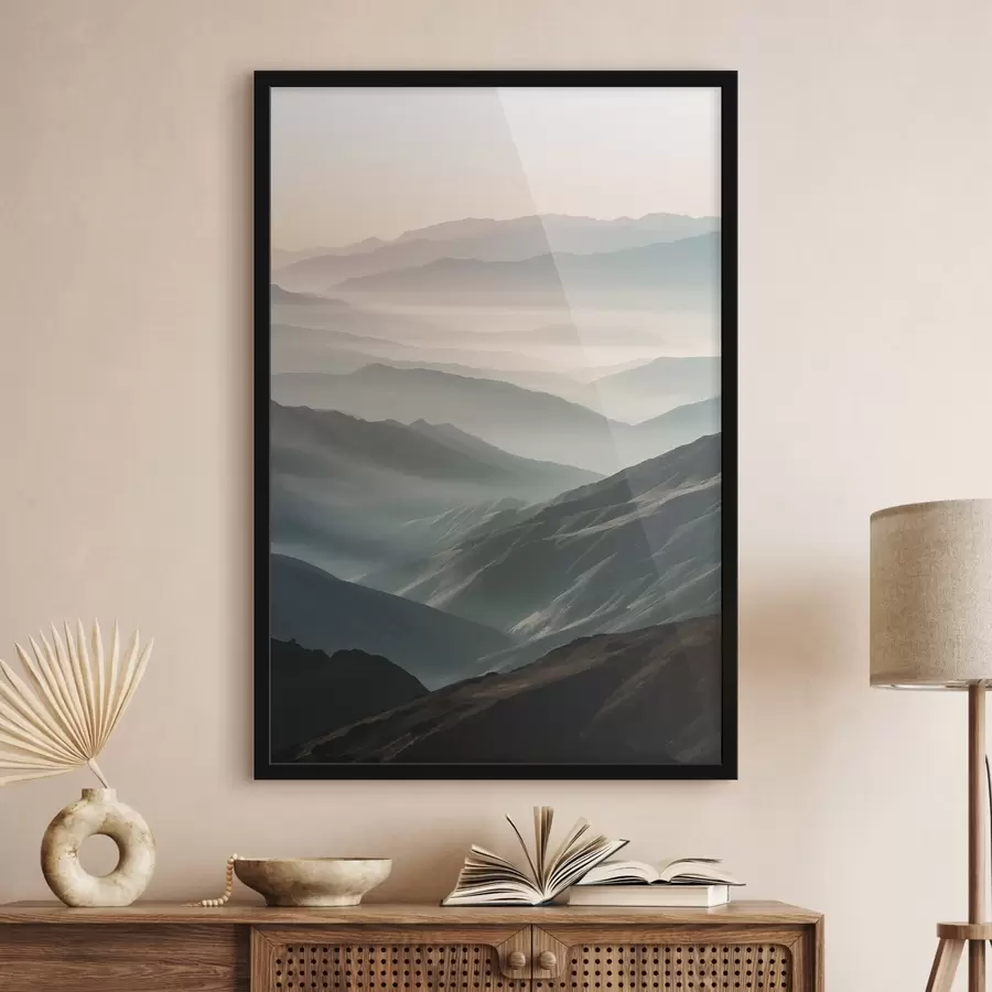 Fototapete Berggipfel im Nebel f47627