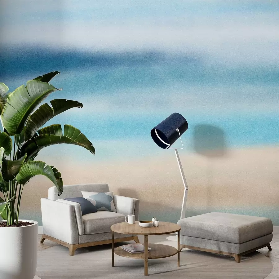 Fototapete strukturierte Malerei im Aquarellstil w05066