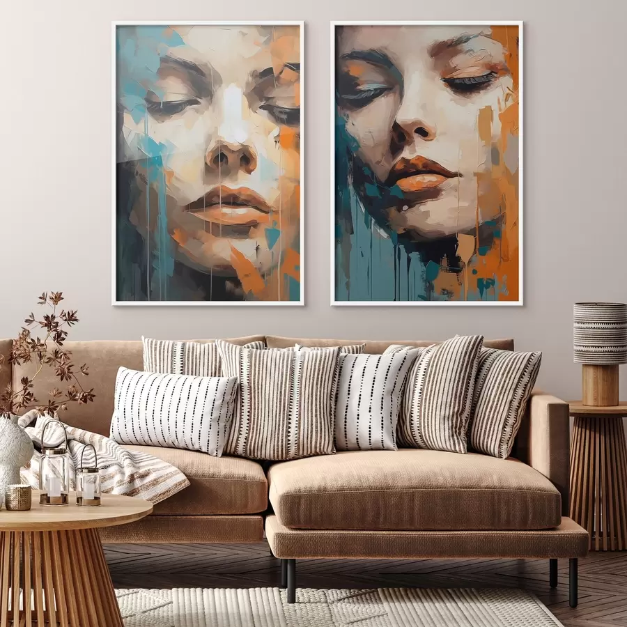 Fototapete Abstrakte Porträts d01196