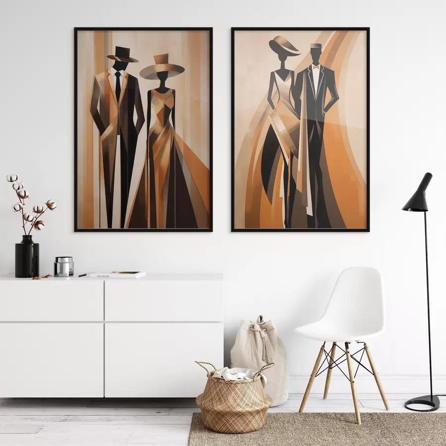 Fototapete Abstraktes Paar d01200