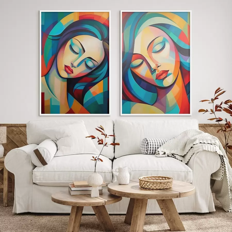 Fototapete Abstrakte Porträts d01203