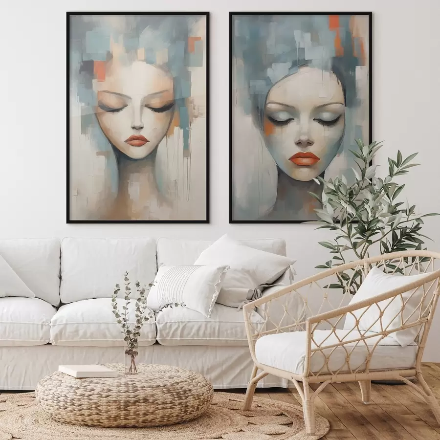 Fototapete Abstrakte Porträts d01204